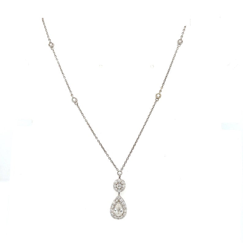 18ct Gold Diamond Pendant Necklace