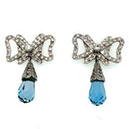 Theo Fennell Topaz and Diamond Earrings 18 Karat Gold