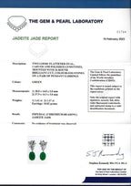 Imperial Jadeite Diamond 18ct gold Earrings
