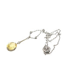 12ct Yellow Sapphire Antique Edwardian Pendant Necklace