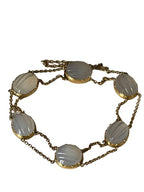An Victorian Moonstone Bracelet set in 18ct Gold