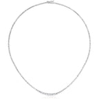 Modern Diamond Riviere Necklace 5cts 18ct Gold