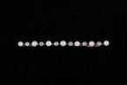 Edwardian Natural Pearl and Old Cut Diamond Line Brooch
